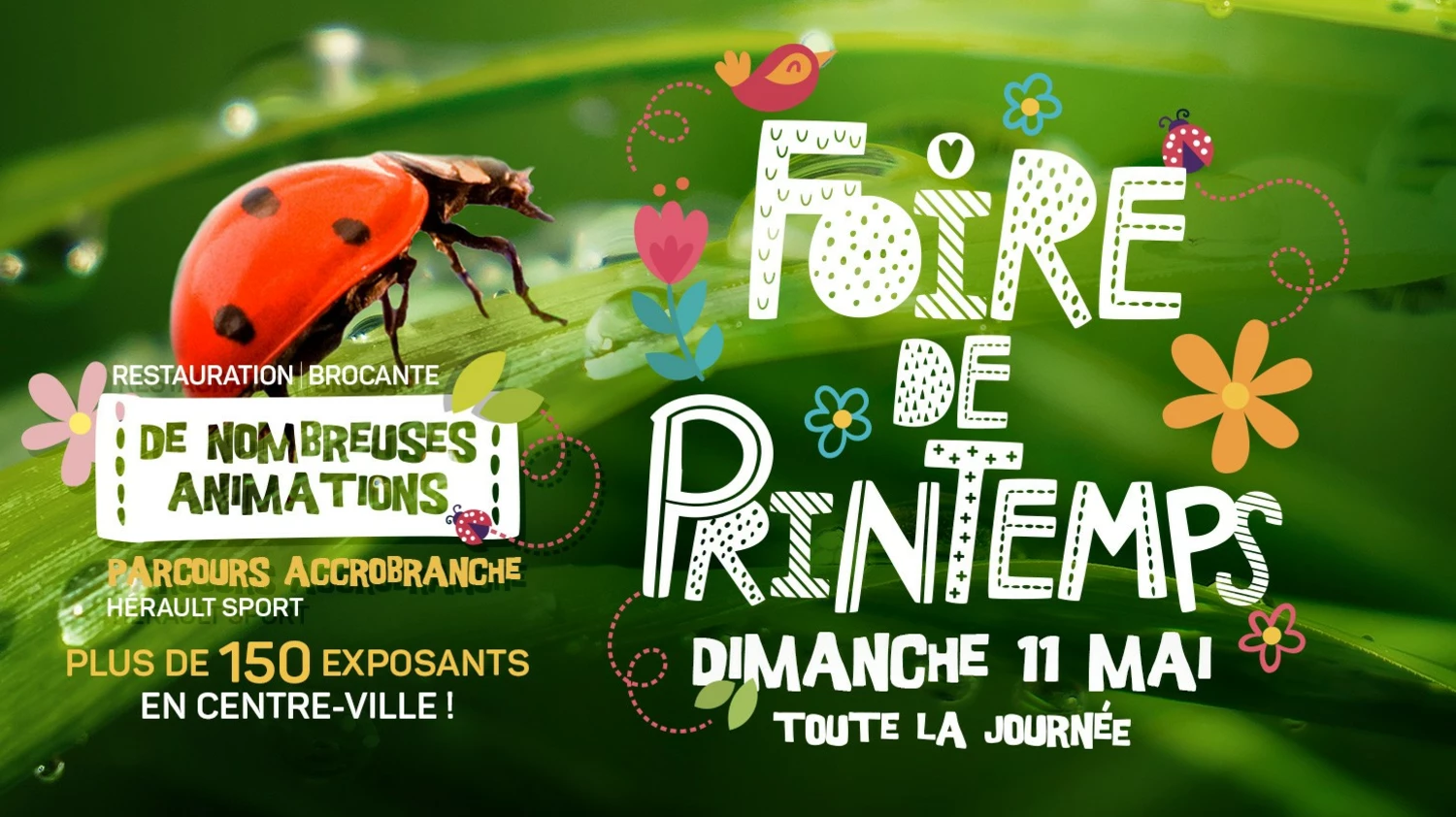 participation de Véronique Labord à la Foire de Printemps de Bédarieux le 11 mai 2025.