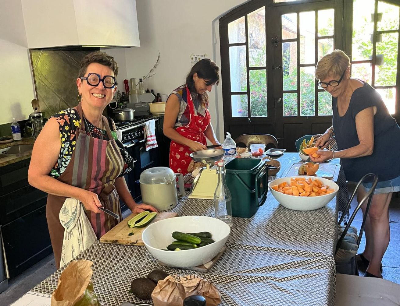 Cuisiner en conscience pendant les séminaires de transformation avec Véronique Labord